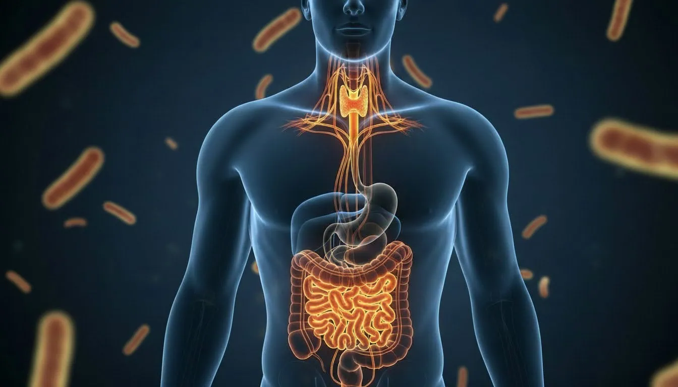 Gut Thyroid Axis Illustration