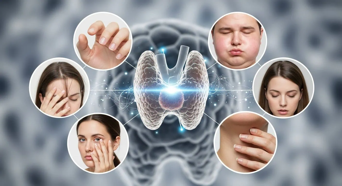 Thyroid Disorder Symptoms Collage